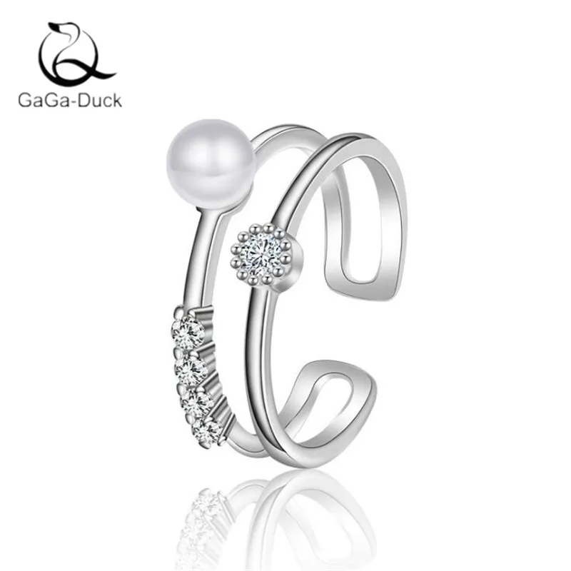 

Женское кольцо из серебра 925 пробы, с жемчугом