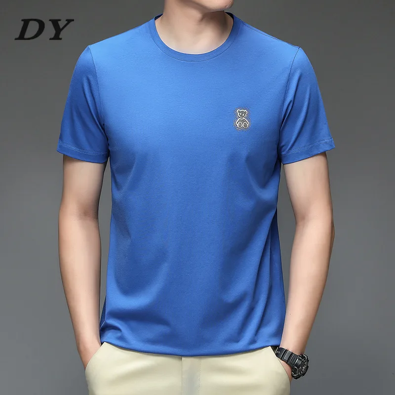 

DY 2022 Mens Fashions Top Quality Summer Designer Brand Tops Classic Elastane T Shirts Short Sleeve Men Clothes Casual Clothing