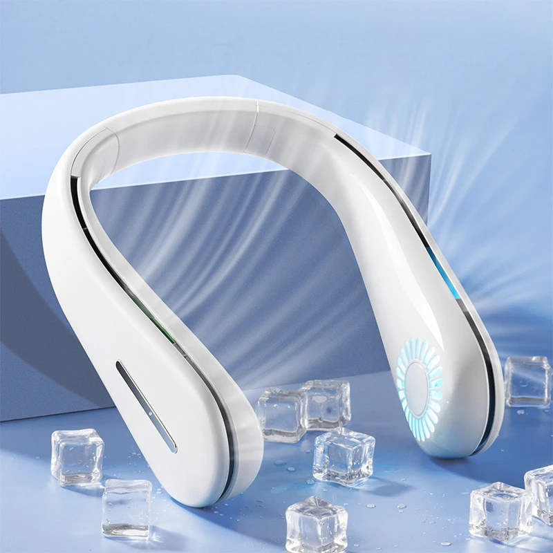 

Xiaomi Youpin портативные шейные вентиляторы USB Перезаряжаемый бесшумный беслопастной мини-вентилятор для спорта на открытом воздухе охлаждающий вентилятор с красочным освещением