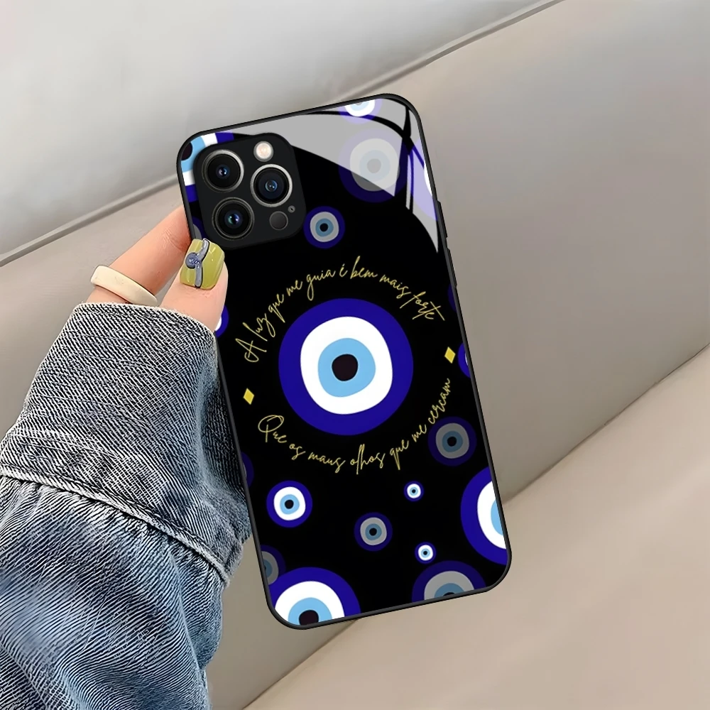 Чехол с закаленным стеклом для iPhone 14 Pro Max 15 12 11 13 Mini X XR XS 8 7 Plus SE