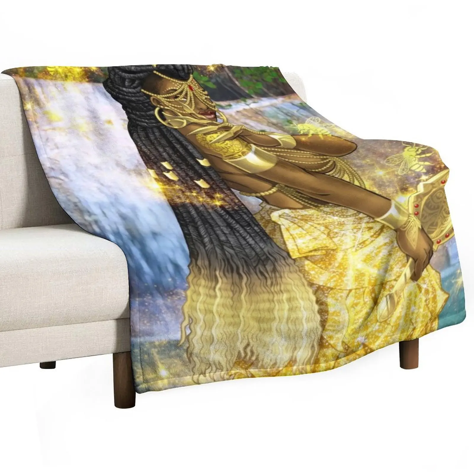 Фото Одеяло Oshun, декоративное одеяло для дивана, роскошное утолщенное одеяло, декоративные пледы №1