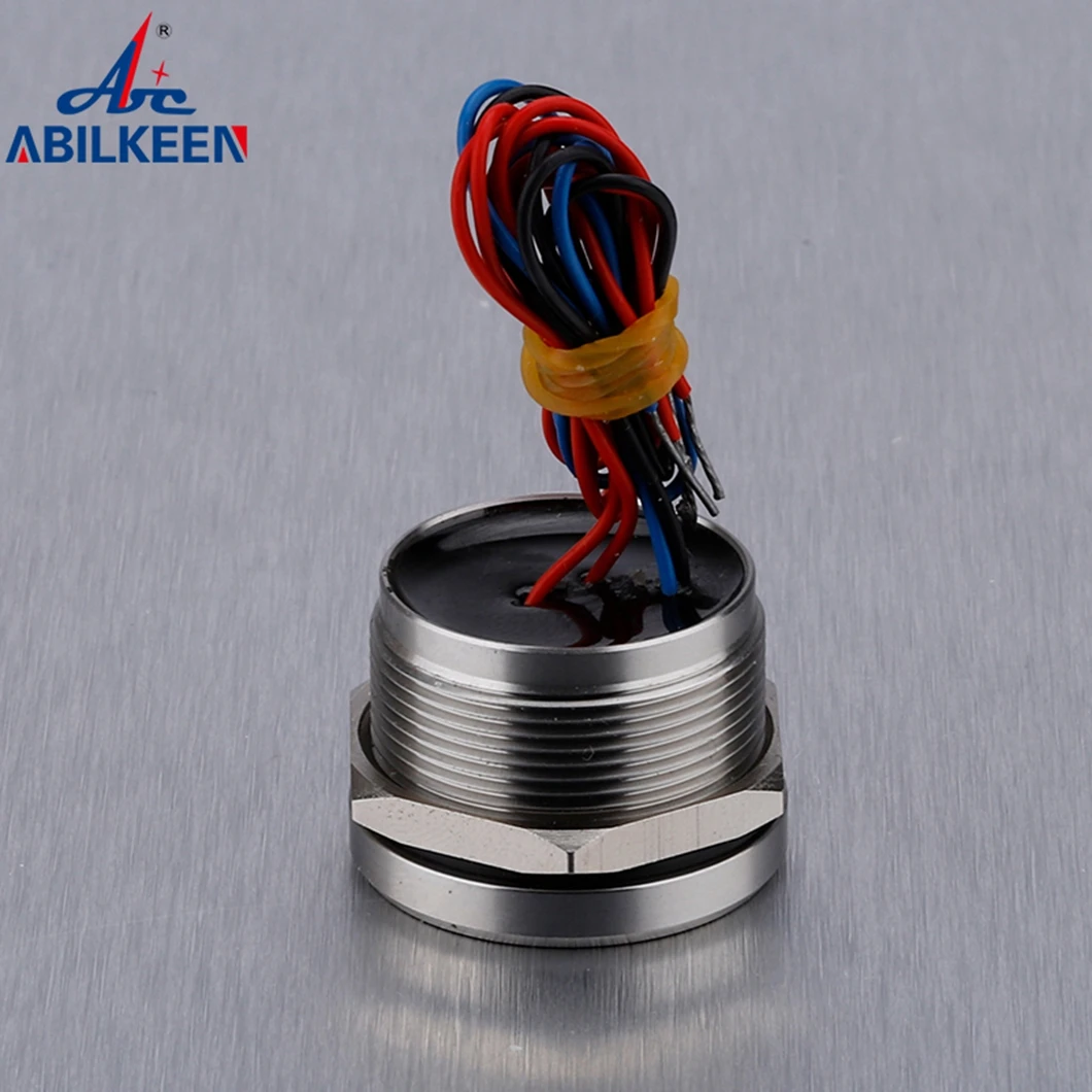 ABILKEEN 30 мм 1НО водонепроницаемый пьезоэлектрический переключатель с плоской