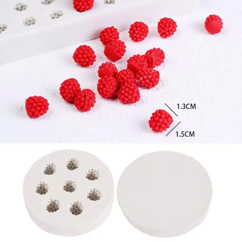 

2023NEW Raspberry Wild Strawberry Simulation Fruit Silicone Mold Chocolate Baking Cake Candle Mold DIY Homemade Supplies