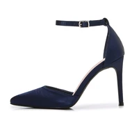 2022 women slides high heel shoes woman fashion silk slip on dress sandals