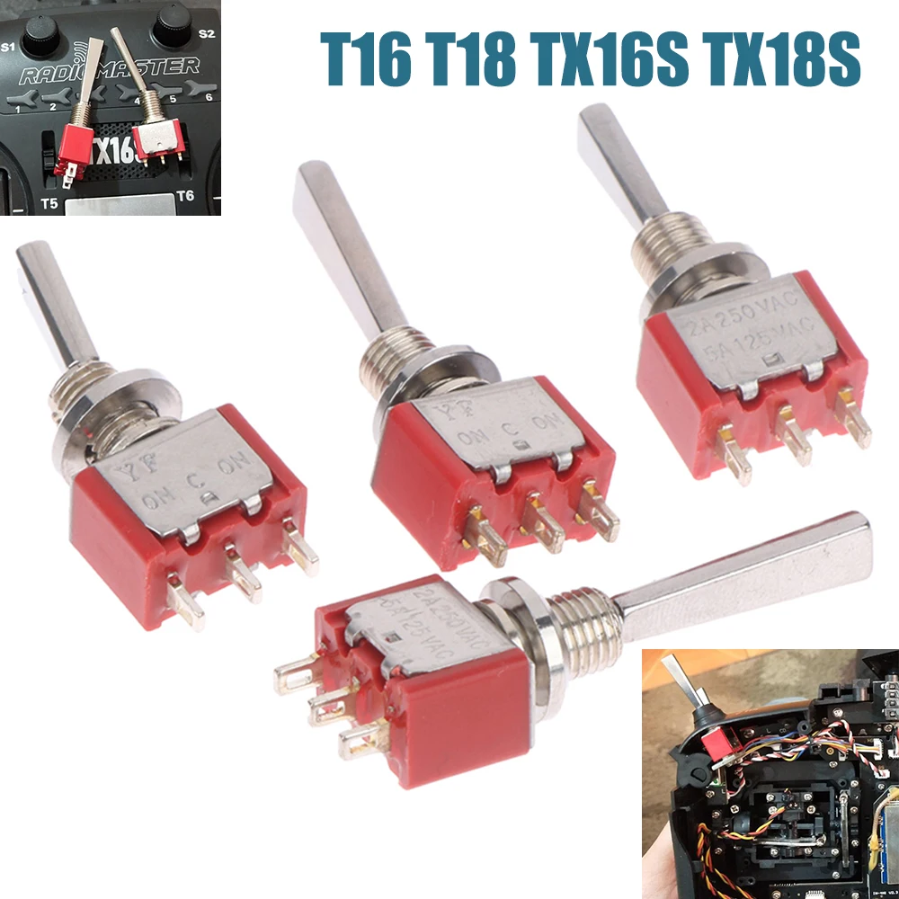 Переключатель передатчика Радиоуправляемый 1 шт., позиция 2/3, сброс Radiomaster OpenTX T16 T18 TX16S TX18S Frsky FlySky WFLY RadioLink Futaba JR, аксессуары Переключатель передатчика Радиоуправляемый 1 шт., позиция 2/3, сброс Radiomaster OpenTX T16 T18 TX16S TX18S Frsky FlySky WFLY RadioLink Futaba JR, аксессуары