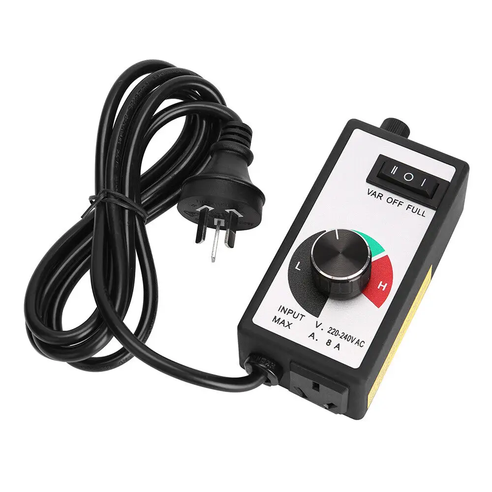 

AU Plug 8A 220V-240V Variable Speed Controller Control Motor Rheostat For Router