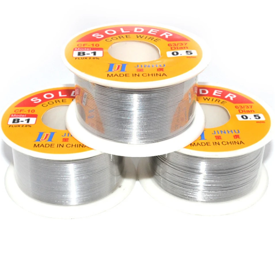 

100g Solder Wire 63/37 Tin Lead 1.2mm 2.0mm 0.5mm 0.6mm 0.8mm 1.0mm Rosin Core for Electrical repair, IC repair