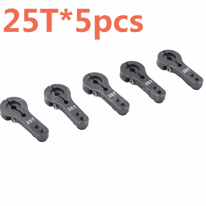 

5pcs/Lot Remote Control Cars CNC Aluminum Servo Motor Arm horn 25T AL Alloy For 1/8 1/10 Scale RC Torque Metal Pro EMAX