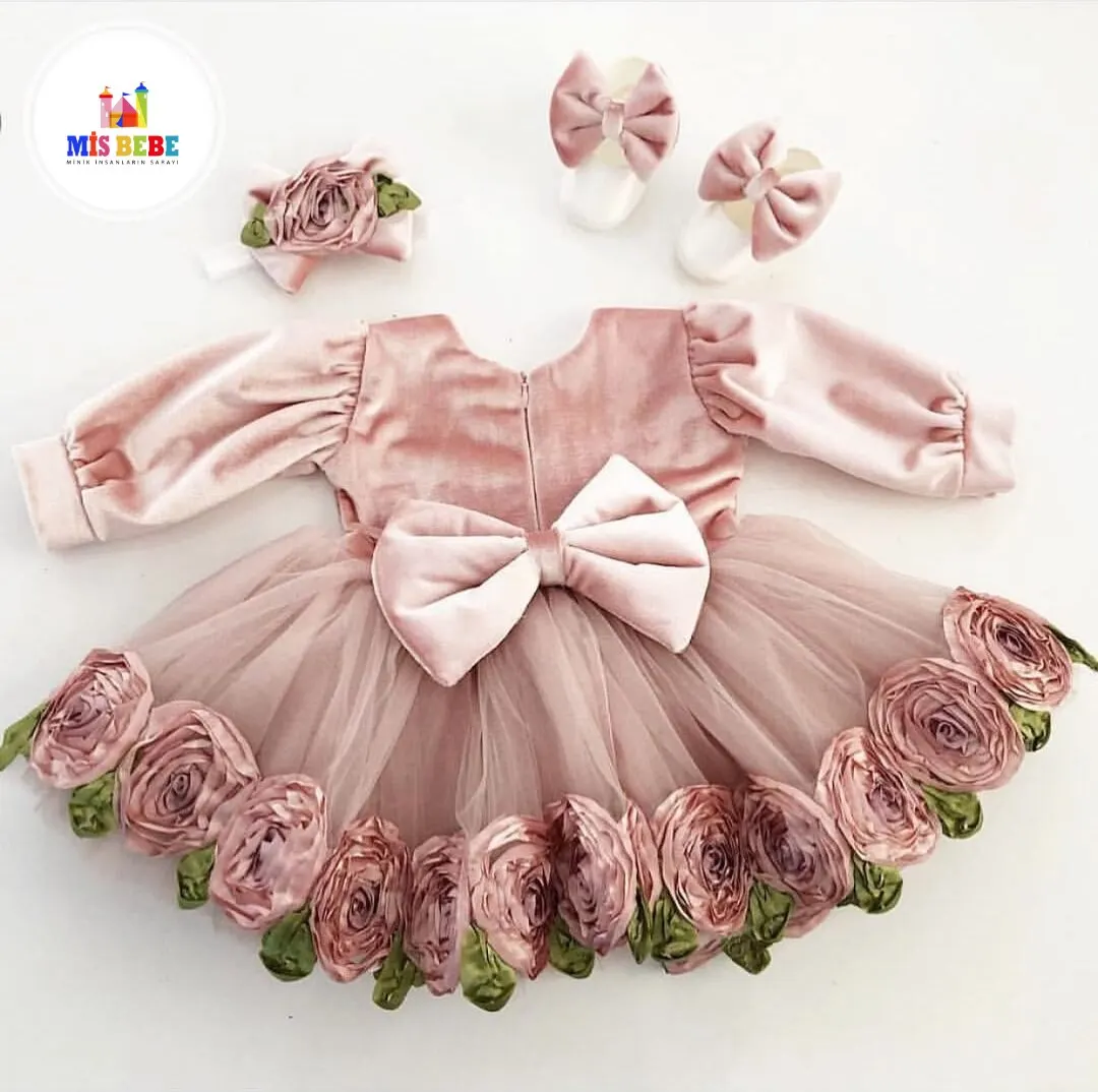 3-Pcs kız bebek elbise seti giyim kişiselleştirilmiş kıyafet özel bebek giysileri kış bahar yüksek kalite