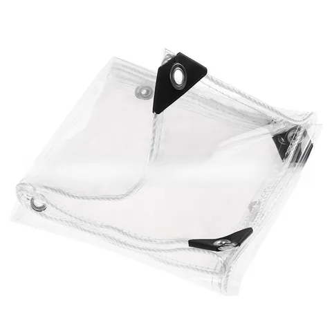 2 м ПВХ прозрачный брезент холст сочные растения брезент крышка балкон окна непромокаемый белый веревочный край несколько спецификаций