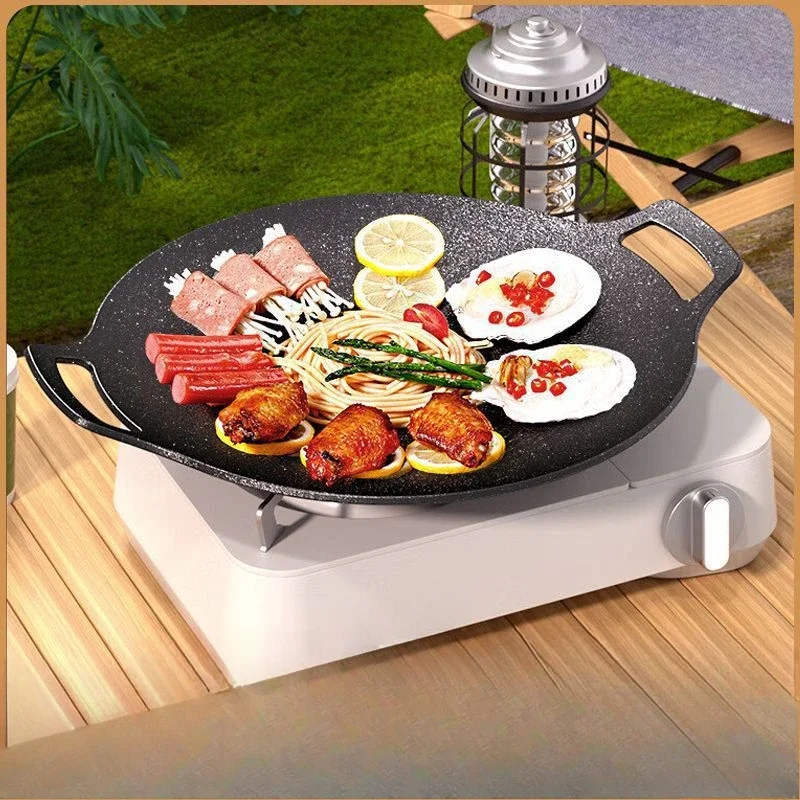 Тарілка для барбекю Maifan Stone в японском стиле с антипригарным покрытием бездымная