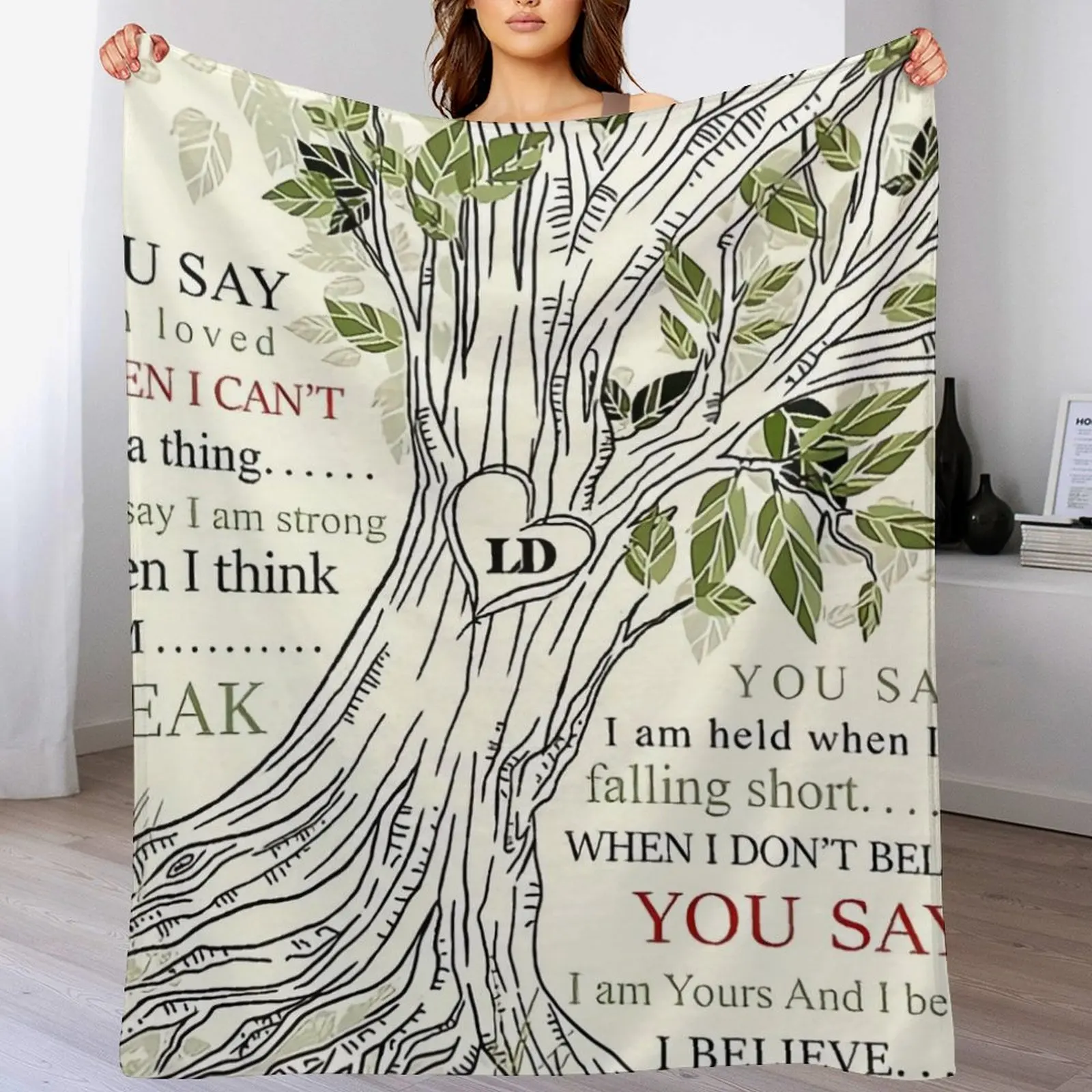 Lauren Daigle - You Say одеяло с текстом песни туристические зимние кровати теплые одеяла