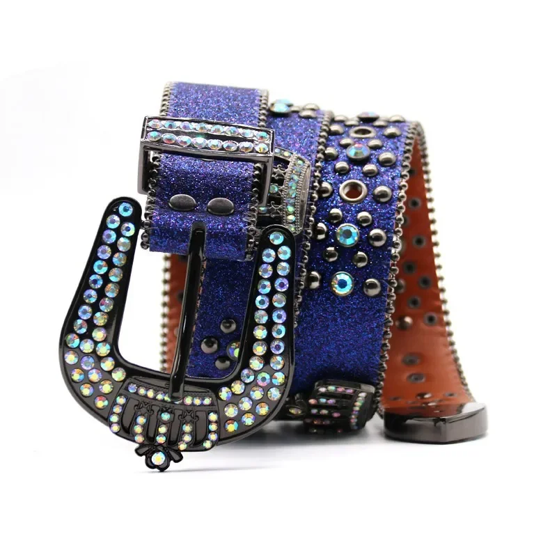 Универсальный ремень с вышивкой в стиле панк для мужчин и женщин