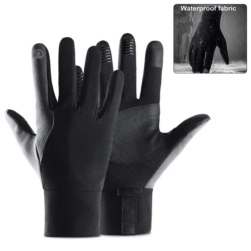 

Зимние водонепроницаемые перчатки унисекс с сенсорным экраном, теплые велосипедные перчатки для велоспорта, кемпинга, мотоцикла, спортивн...