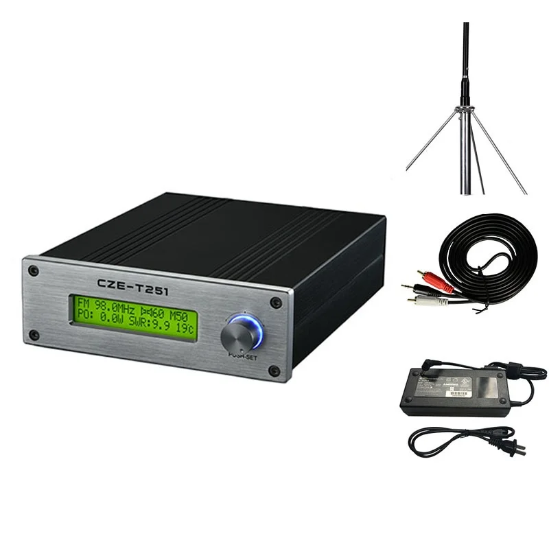

25 Watt FM Radio Transmitter with Dipole Antenna