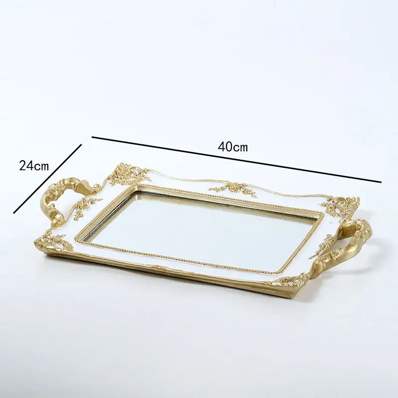 

Embossed Tray European Ornaments Cups Afternoon Tea Snacks Fruit Plate Dessert Plate Fruit Bowl Snack Cookies Rolling Tray