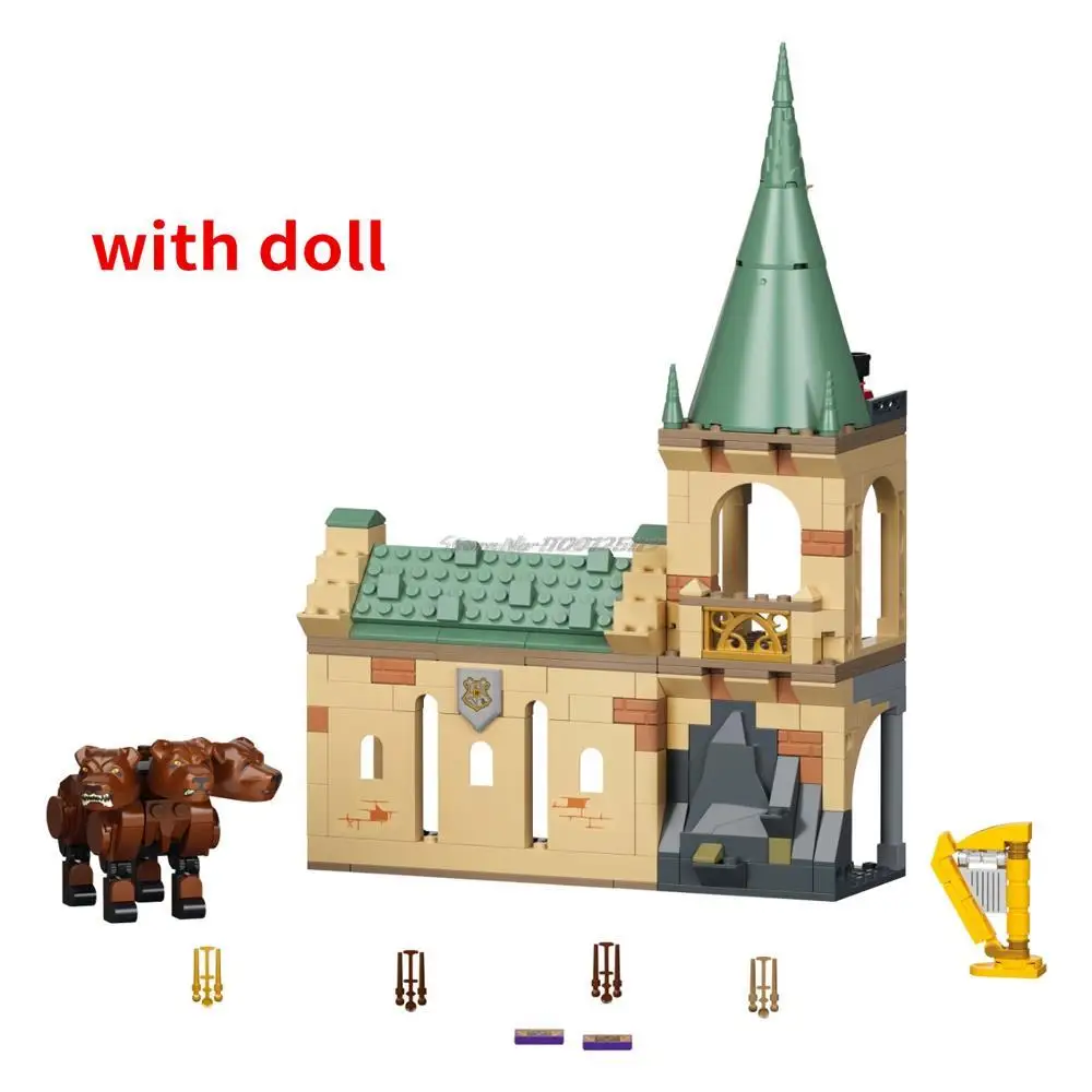 

2022 New 413pcs 3-Headed Dog Fluffy Encounter Building Bricks Block Secrets Chamber Compatible 76387 Toys Children Birthday Gift