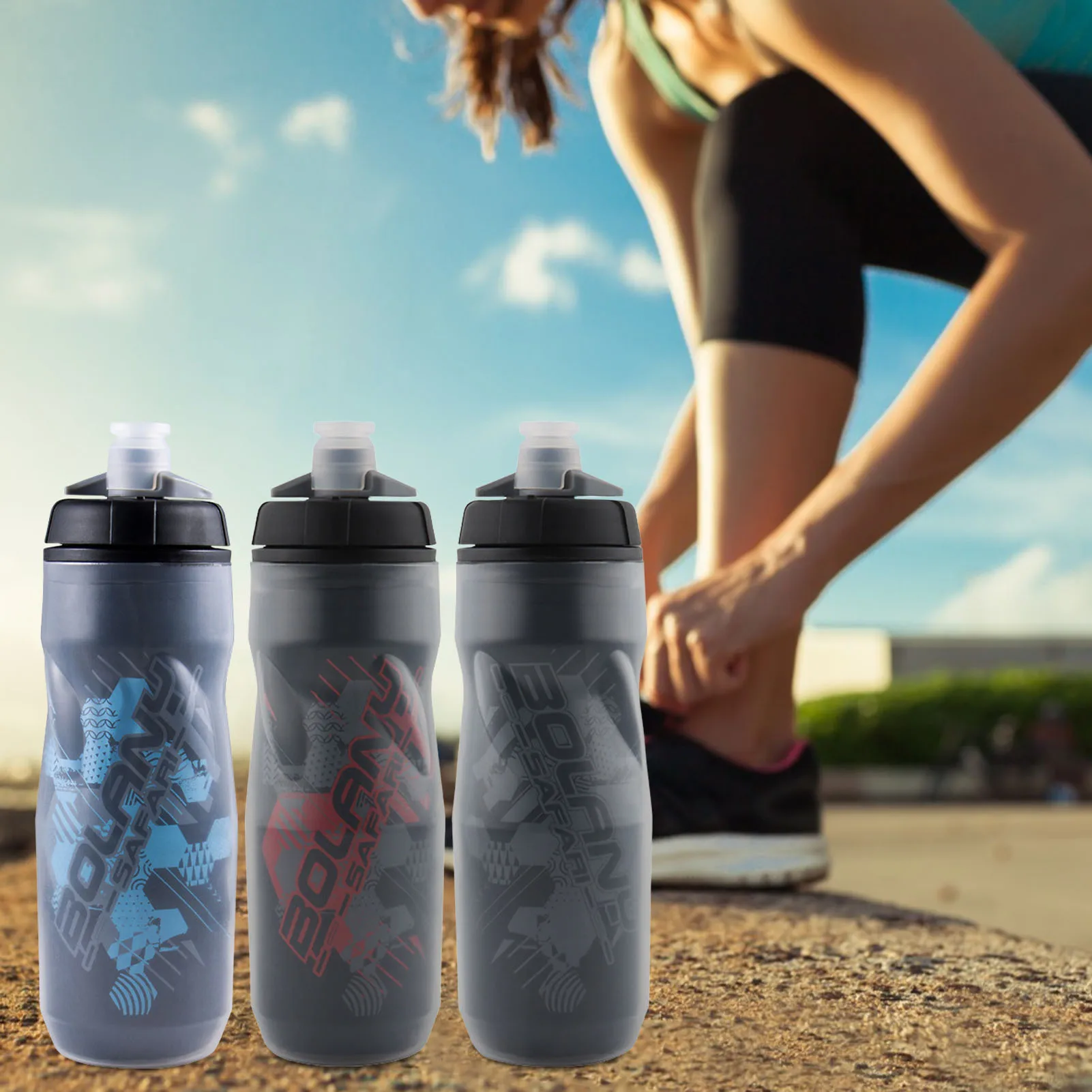 

Спортивная бутылка для воды из полипропилена, 610 мл, не содержит Бисфенол А, бутылка для питьевой воды, герметичная и не содержит Бисфенол А, ...