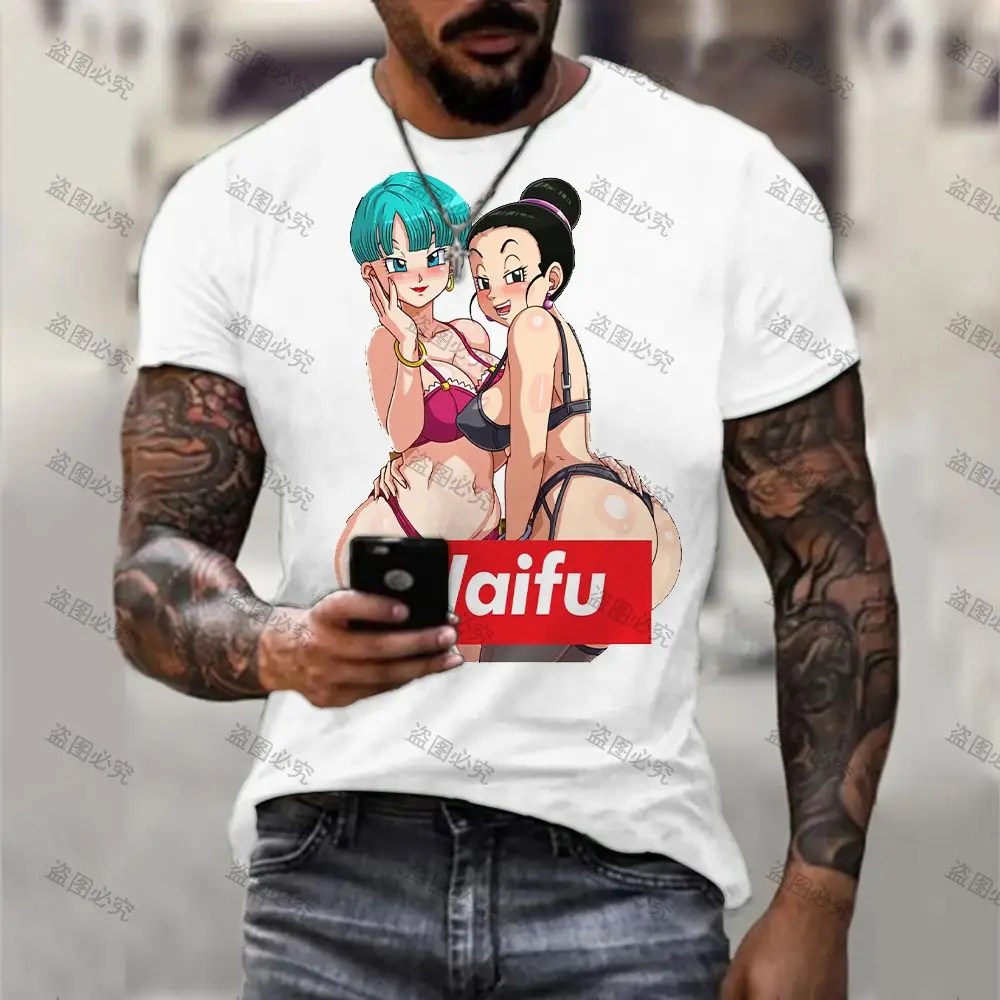 

Men's Couple Anime 110-6XL Goku Fashion New Harajuku Short Sleeve High Quality Hip Hop 3D Print Streetwear T-shirt 2022 Leisure