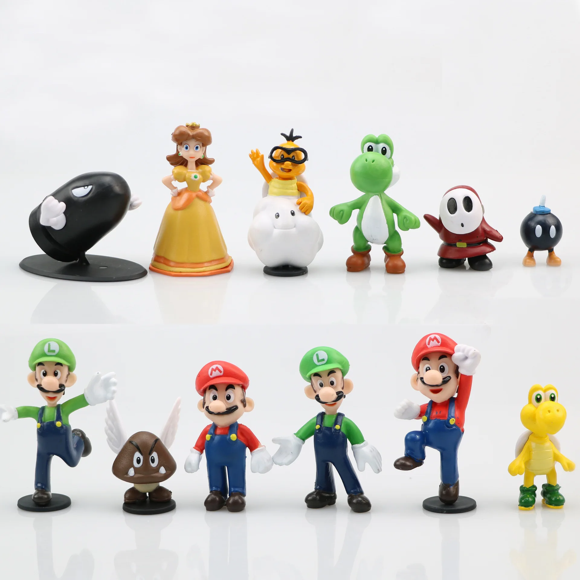 

Super Mary Omario Game Series Handmade Toy Doll Decoration All 18 Models