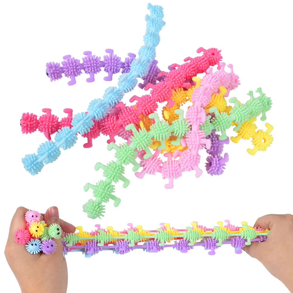 

1pc Worm Noodle Stretch String TPR Rope Anti Stress Toys String Fidget Autism Vent Toys Decompression Toy Sqishy Toy