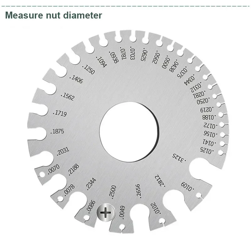 Калибр круглого провода AWG измеритель диаметра линейка толщины 0-36 измерительный