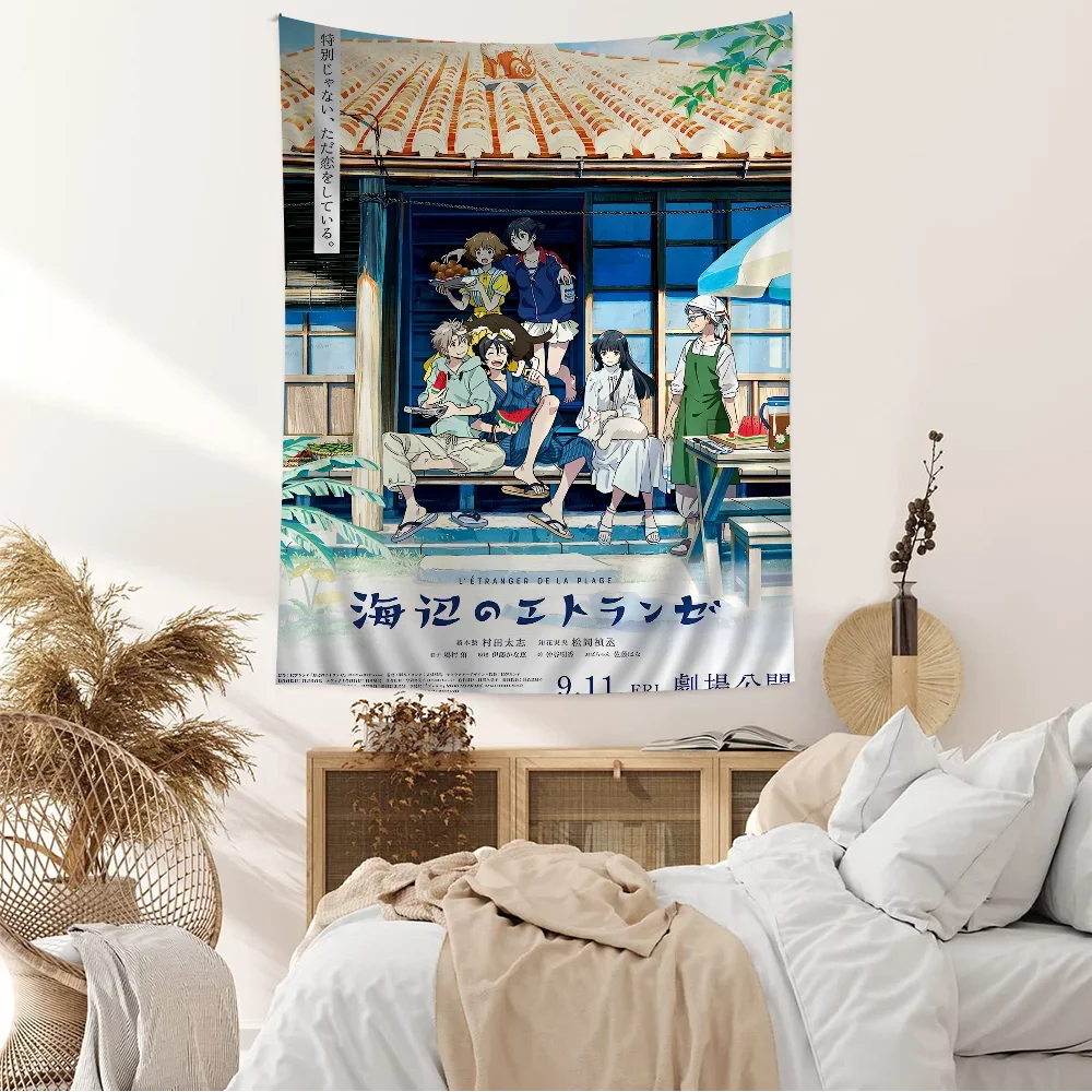 Цветной гобелен Umibe No Etranger настенный подвесной Таро хиппи настенные коврики Dorm