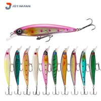 new minnow luya sinking hard bait abs 11 2cm13 2g artificial spinning fishing lure carp striped sea bass pesca fishing tackle
