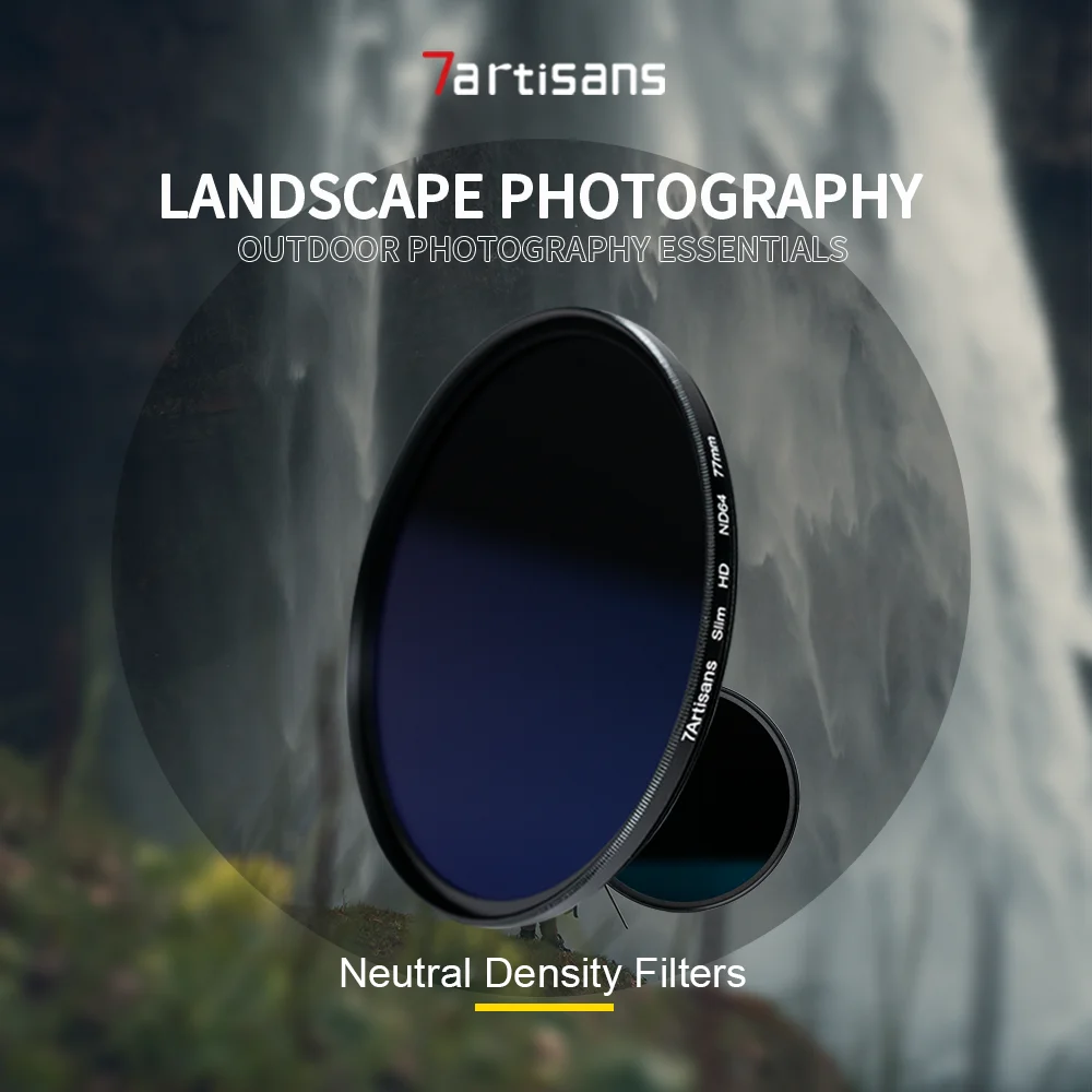 

7artisans 7 artisans 46mm-82mm ND Filter ND8-ND1000 (3-10 Stops) With 28 Layer Coatings Neutral Density Filter for Camera Lens