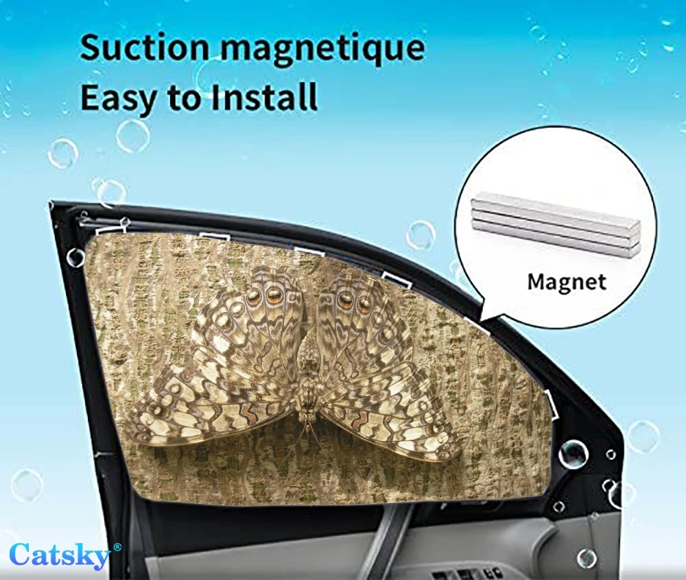

4 Pieces Privacy Car Window Sun Shades Magnetic Blackout Car Window Covers Car Curtains Car Window Sun Shades Covers Auto