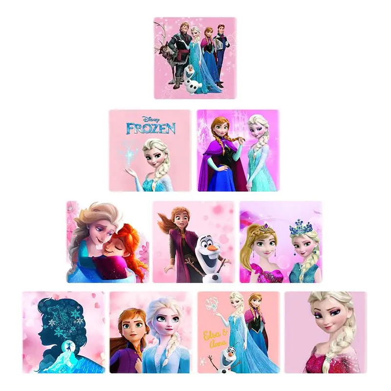 

Disney Character Pattern 12mm/25mm Square DIY Glass Dome Jewelry Find Relief Set Girl Jewelry Gift