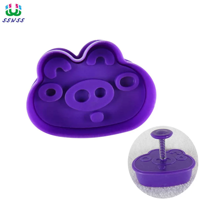 Портретные формочки для печенья с головкой свиньи пластиковые 3D штамп украшение