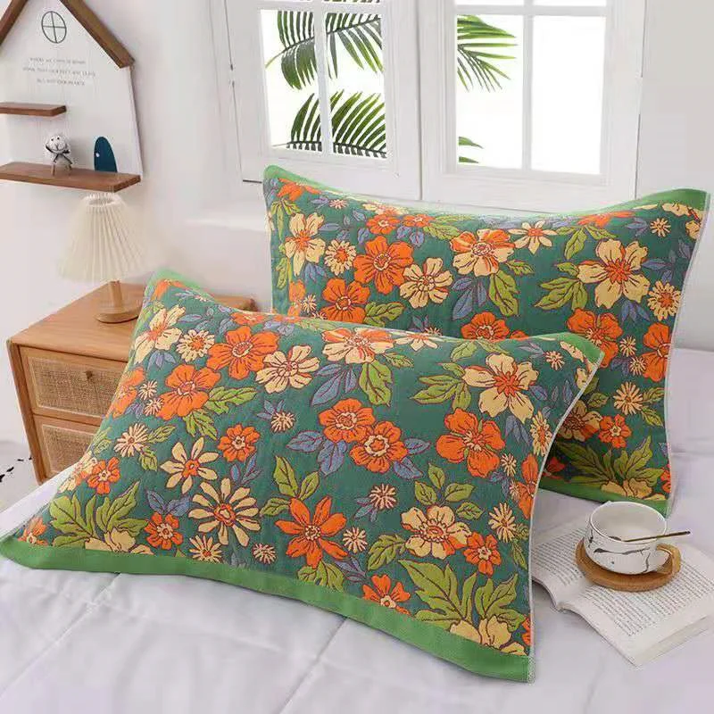 

Полотенце для подушки из чистой хлопчатобумажной пряжи, утолщенное, европейский стиль, дополнительный чехол для дома, один студент, взрослый