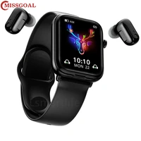 missgoal x8 smart watch men wireless tws earphone smartwatch 2 in 1 waterproof bluetooth compati headset wrist watches for women