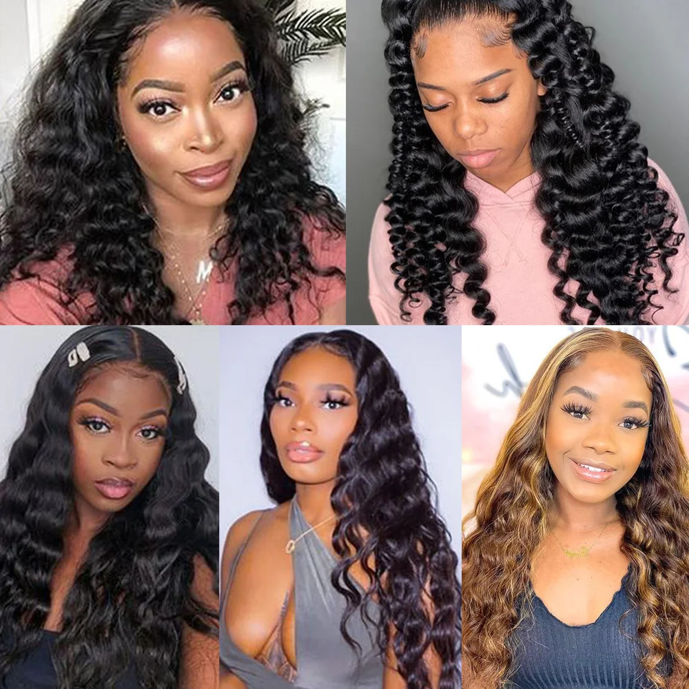 Человеческие бразильские волосы LS Loose Deep Wave пряди глубопряди Remy 1/3/4/шт. партия