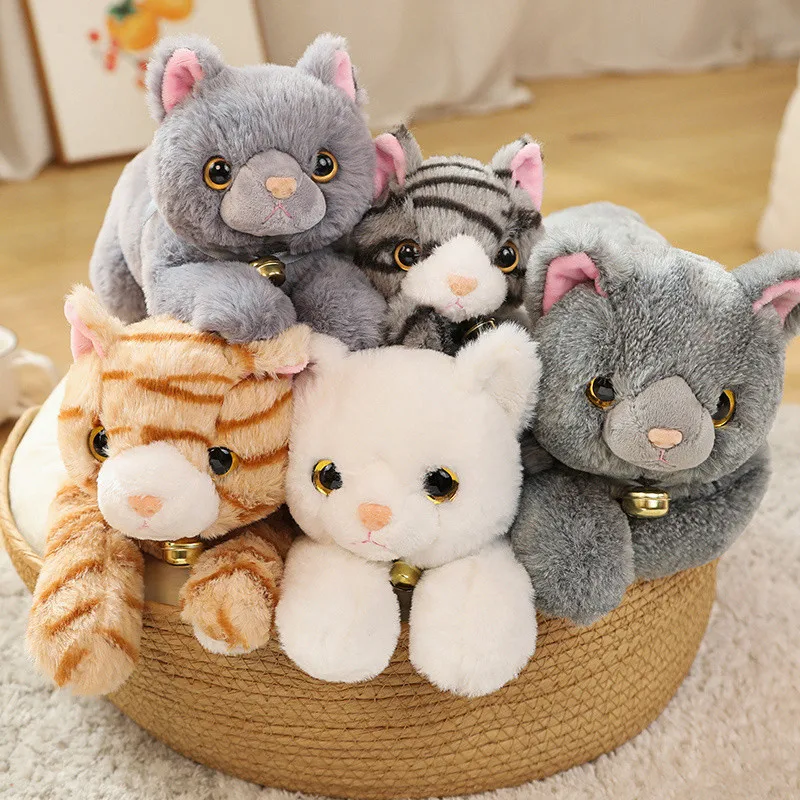 

Lifelike Plush Cat Promotional Gift Plush Stuffed Toys Cat Reallife Cat Plush Toy Children Family Gifts