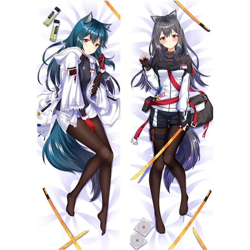 

50x180cm Anime Game Arknights Dakimakura Pillow Case Female Mostima Texas Peachskin 3D Print Bedding Hugging Body Pillow Covers