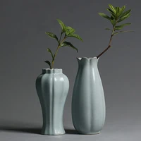 pinny chinese style ru kiln ceramic vase crack process tabletop flowers vases home decoration accessories for living room