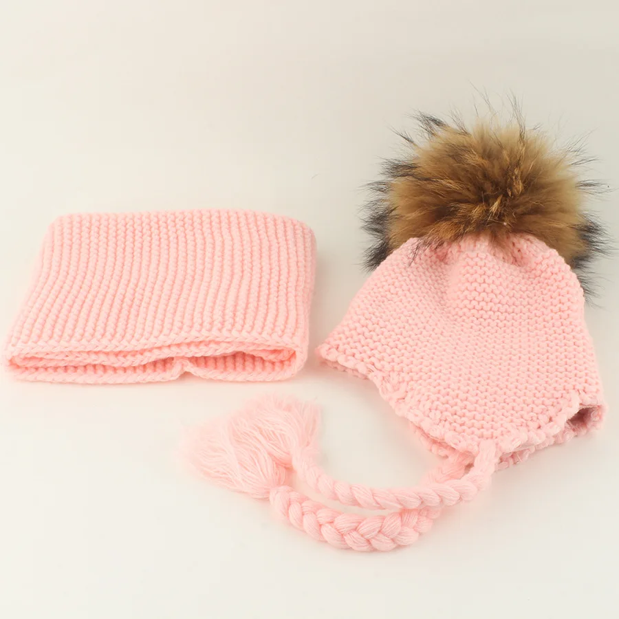 Фото Кепка на голову Hugger Toque, чулки, часы, детская натуральная меховая шапка, шарф, осень-зима, флисовая теплая шапка для мальчиков и девочек, 2 м70 №5