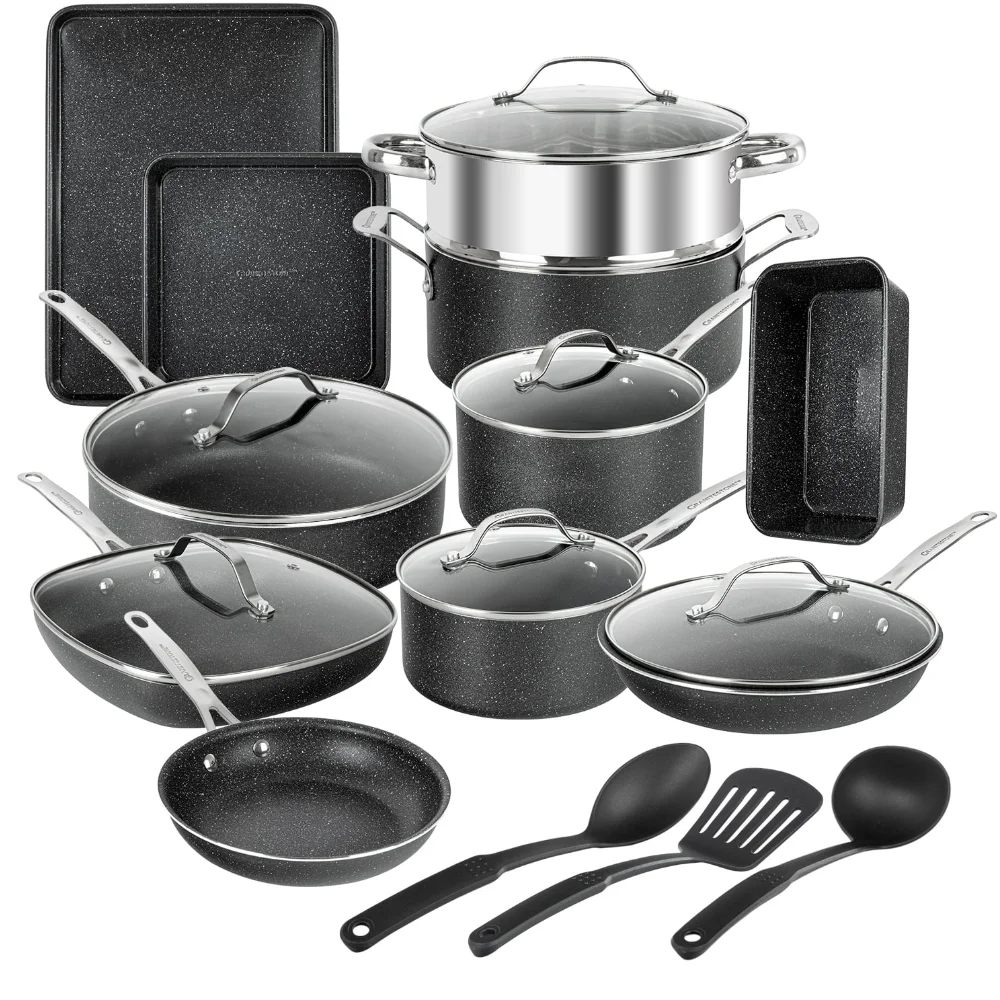 

Pots and Pans Set 20 Piece Complete Cookware Bakeware Set Nonstick Dishwasher Oven nonstick cookware set cookware