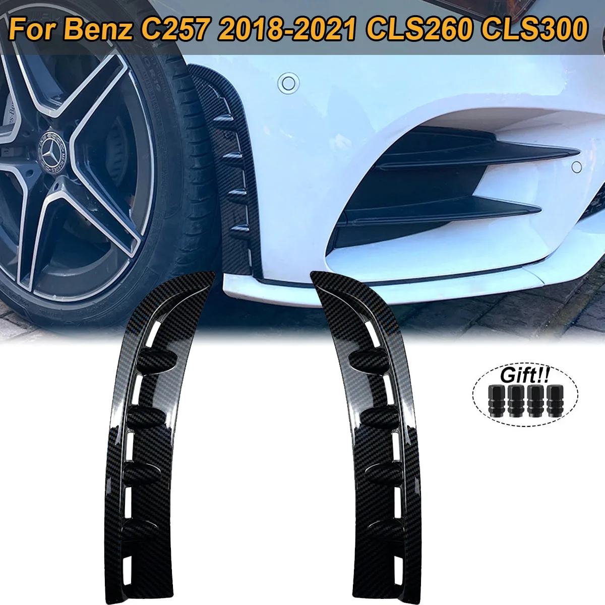 

Наклейка на передний бампер для Mercedes Benz C257 CLS CLS260 CLS300 2018-2021