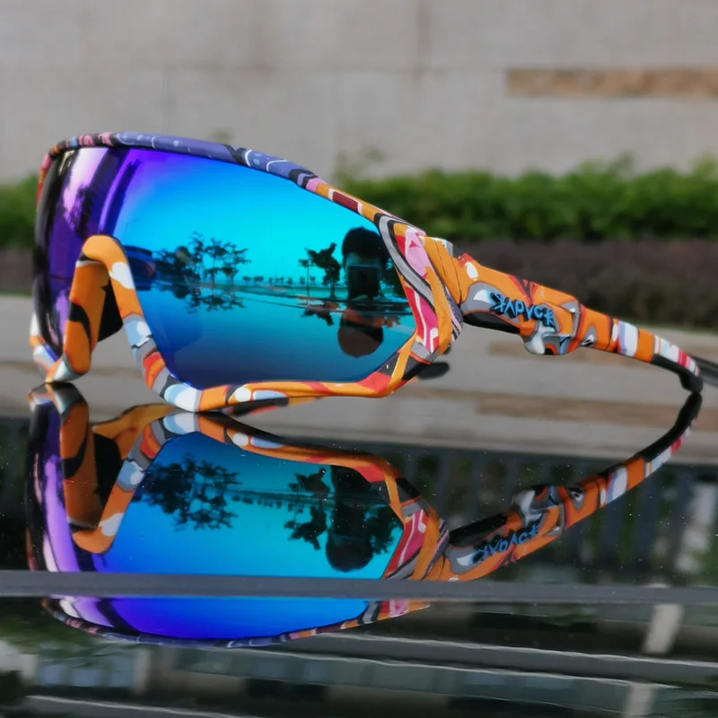 

2022 Polarized 5 Lens Cycling Glasses Road Bike Cycling Eyewear Cycling Sunglasses MTB Mountain Bicycle Cycling Goggles UV400