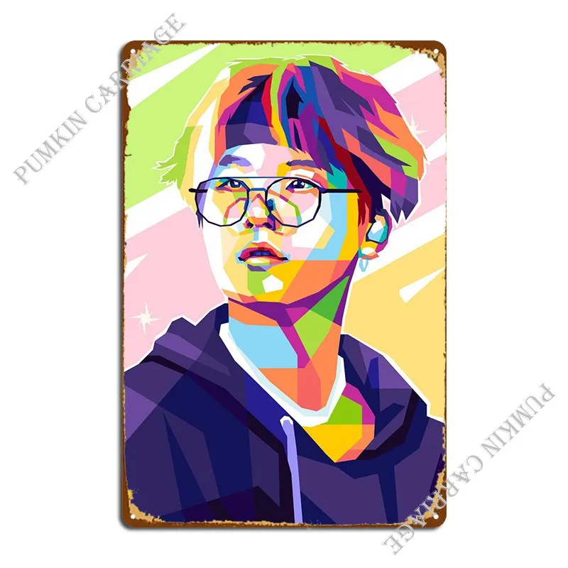 

Металлические знаки Kpop Singer, печатные украшения, кинопроектирование, оловянный плакат