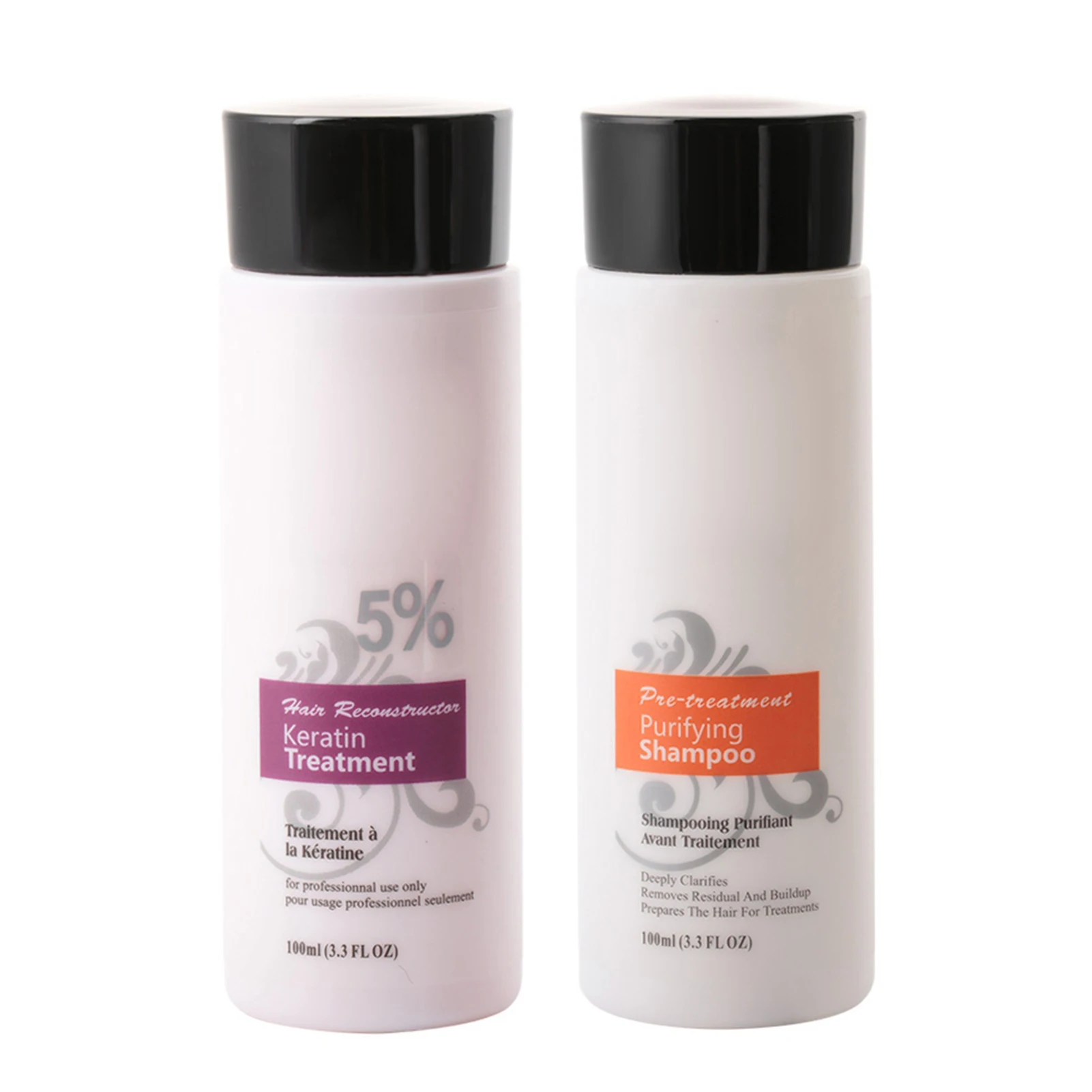 

5% Brazil Keratin Treatment Shampoo Hair Care Set Straightening Damage Repair