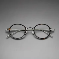Titanium Metal Glasses Frame Optical Glasses Frame Women Round Prescription Eyeglasses Men Myopia Acetate Spectacles Eyewear