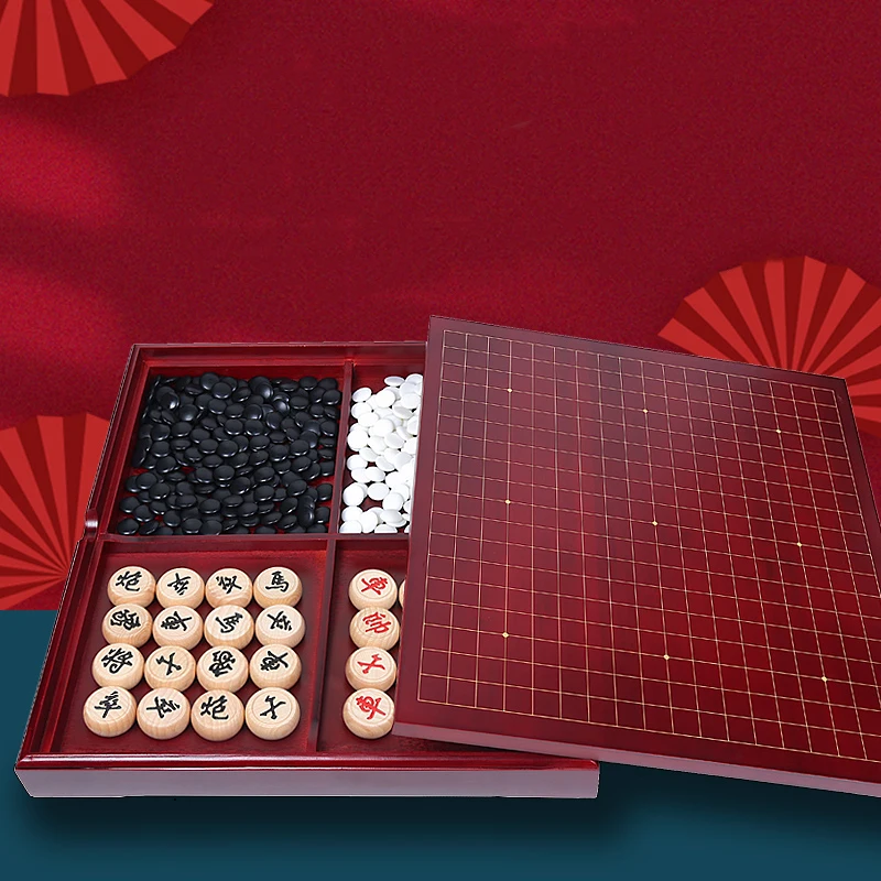 Tournament Chinese Chess Set Board Backgammon Strategy Puzzl Table Game Consol Lady Entertainment Xadrez Tabuleiro Jogo Games