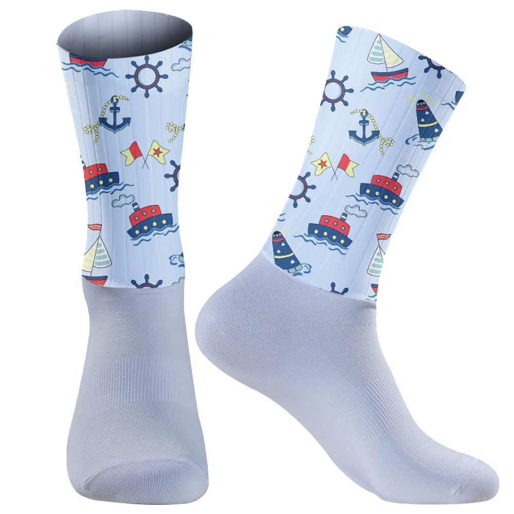 Профессиональные нескользящие велосипедные дышащие новые носки силиконовые