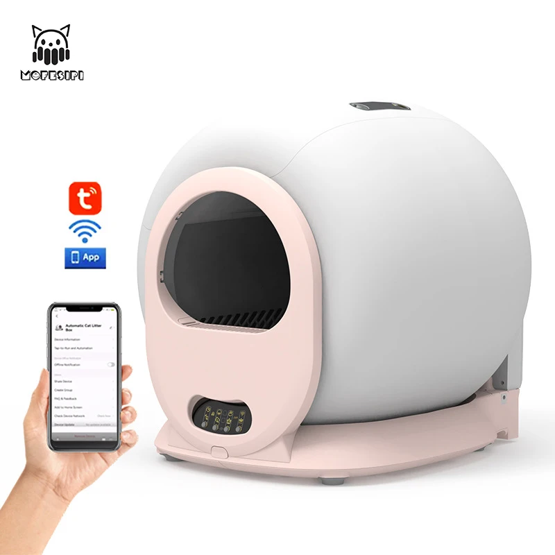 Высококачественный автоматический умный кошачий наполнитель mofespop