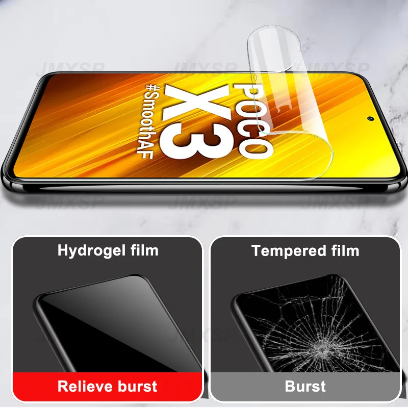 Гидрогелевая пленка с полным покрытием для Xiaomi Poco X3 M3 M2 F2 M4 Pro защиты экрана X4 NFC F3 GT