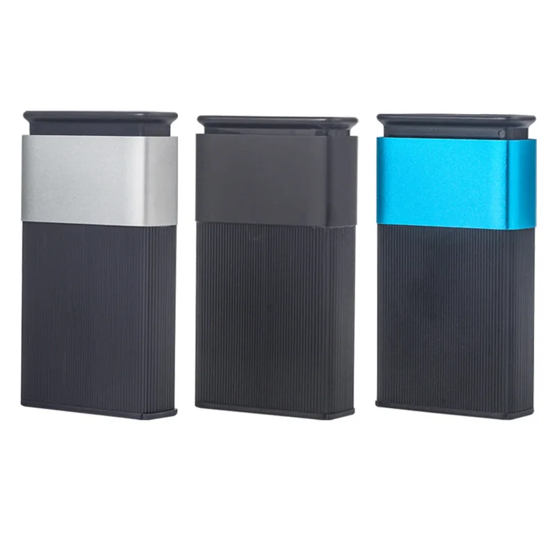 Креативный волшебный портсигар вмещает 12 сигарет черный простой стиль